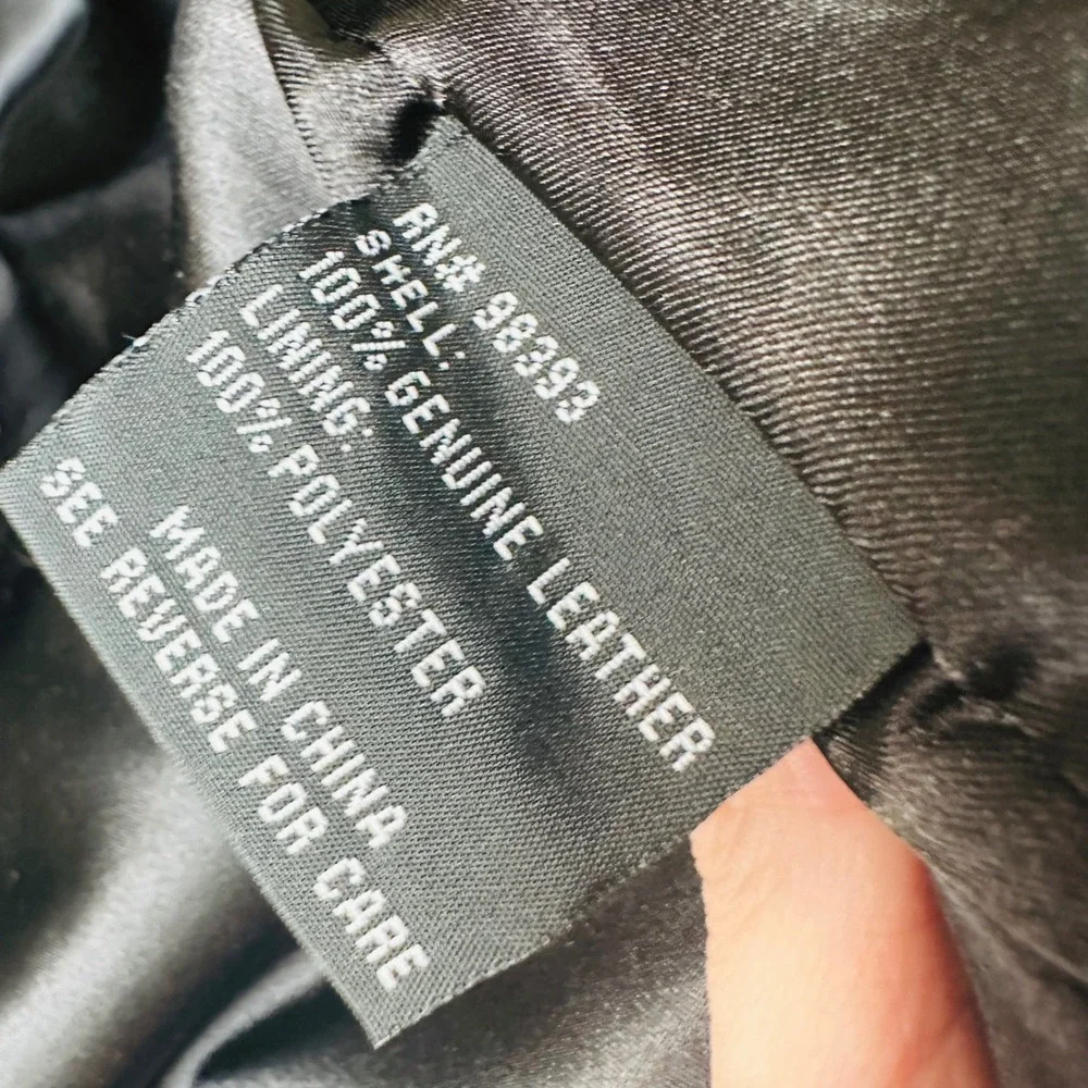 Pamela‎ McCoy Couture Black Suede Leather Asymmetrical Zip Vest Womens XS - Picture 7 of 13